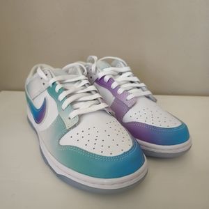 Nike Dunk Low W size 9 white multi-color ice blue FJ7743 194 (Unlock Your Space)